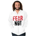 thumbnail image 3 of Fear Not Paint Splatter Christian Zip Up Hoodie Men's Women's Brisco Brands S, 3 of 6