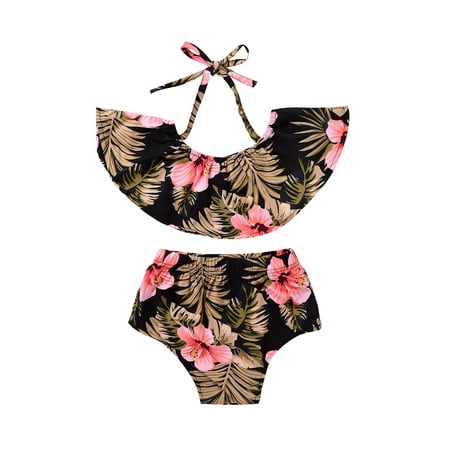 

Ma&Baby Summer Floral Newborn Infant Baby Girls Halter Tank Tops Short Pants 2Pcs Outfits Set