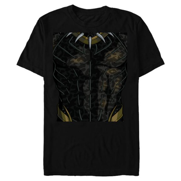 Marvel Black Panther Erik Killmonger Costume - Short Sleeve Blended T-Shirt for Adults - Customized-Black Snow Heather