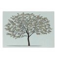 thumbnail image 1 of Abstract Cutting Board, Digitally Generated Surreal Riches Tree with Money Shape Leaves on Plain Backdrop, Decorative Tempered Glass Cutting and Serving Board, in 3 Sizes, by Ambesonne, 1 of 2
