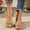 Khaki, variant on Women's Minimalist Strappy Sandals, Open Toe with Thin Elastic Ankle Strap, Elegant Comfort Footwear Green 36