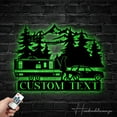 thumbnail image 4 of Handmadetneonsign Custom Camping Metal Wall Art LED Light, Waking Metal Sign, Relax Metal Light, 4 of 5