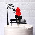 thumbnail image 2 of 3 Set Cake Topper DIY Decorative Love Heart Sweet Lovers Cupcake Insert Card for Valentines Day, 2 of 7