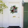 thumbnail image 3 of Biekopu Independence Day Door Hanger Wreath, Ribbon Flowers Leaves Stars Shape Decor Hanging Wall Garland Ornament, 3 of 8