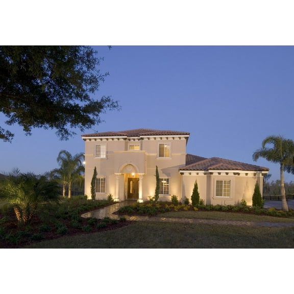 556-3726: Mediterranean European 4 Bed, 5 Bath Luxury Home Plan, 3766 Sq Ft: Full Blueprints with License to Build by Home Plan Marketplace - Lesuto