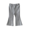 thumbnail image 5 of School Uniform for Girls Dress Pants Elastic High Waist Flare Leg Pants with Slit Back To School Size 2-3 Years Clothes, 5 of 5
