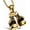 Golden, variant on Men Punk Stainless Steel Boxing Gloves Chain Pendant Necklace
