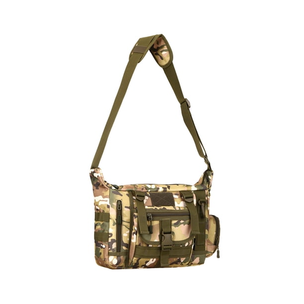 Bandolera táctica con correa MOLLE - Bolso mensajero militar duradero para exteriores, viajes y equipamiento EDC