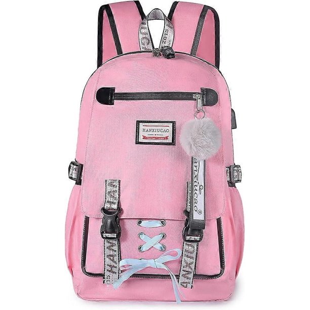 CHAO Mochila para niñas, mochila para adolescentes, mochila para mujeres de 20 a 35 l, mochila para niñas universitarias, mochila para computadora portátil con puerto de carga USB y auriculares, mochi