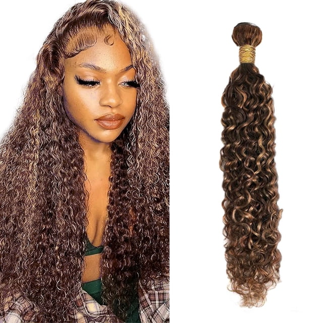 Hair Bundle Auokmar P4/30 Water Wave, 100 g, 34 pulgadas, 8 A, peruano