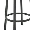 thumbnail image 5 of Armen Living Lorin30" Bar Height Swivel Bar Stool in Java Finish and Chocolate Faux Leather, 5 of 13