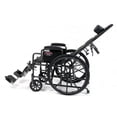 thumbnail image 2 of GF Health Products 3K010230 16 x 17 in. Advantage Recliner Desk Arm Wheelchair with Elevating Legrest, Black, 2 of 2