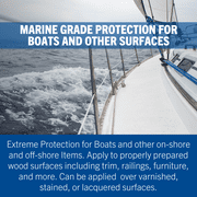 Clear, Rust-Oleum Marine Coatings Gloss Spar Varnish-207008, 1 qt