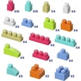 thumbnail image 5 of MEGA BLOKS First Builders Toddler Blocks Toys Set, Big Building Bag with 80 Pieces and Storage, Red, Ages 1+ Years, 5 of 5
