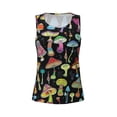 thumbnail image 4 of Lsque Bright Mushrooms Printed Workout Tank Tops for Women, Athletic Sports Tank Tops, Compression Sleeveless Dry Fit Shirts,Sleeveless Yoga Shirt-XX-Large, 4 of 9