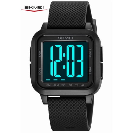 SKMEI Men Watches Digital Watch for Men Sports Military Waterproof Wrist Watches with LED/Alarm/Stopwatch