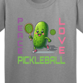 thumbnail image 4 of Inktastic Funny Peace Love Pickleball Youth T-Shirt, 4 of 5