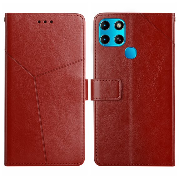 For Infinix Smart 6 HT01 Y-shaped Pattern Flip Leather Phone Case