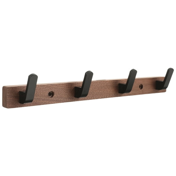 Gancho para ropa, gancho de madera para montaje en pared, colgador de abrigos con 4 ganchos, gancho moderno
