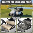 thumbnail image 4 of Pzuqiu Camo Universal Golf Cart Seat Covers Soft Portable Sport Golf Cart Seat Cover Towel Blanket Easy to Install Golf Seat Cover for All Club Cars More 2-seats Cart, Gray, 4 of 7
