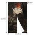 thumbnail image 3 of Cortina de puerta semiopaca con patrón de patchwork de dos piezas de Infant Annihilator, cortinas opacas decorativas para dormitorio, sala de estar, decoración de habitación de niños, 34 x 56, 3 of 7