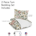 thumbnail image 5 of Sweet Jojo Designs Pink and Green Vintage Floral Rose Twin Bed Comforter Bedding Set, 5 of 6