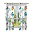 thumbnail image 7 of Yayeee Window Curtains Set of 2 for Living Room Light Filtering 63"x42", Car Tree Pattern, 7 of 7