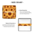 thumbnail image 5 of Sikiie Brown Wood Grain Sunflower A Leather Tissue Box Cover Square, tissue box holder, Tissue Box with Bottom Belt-5.2”x5.2”x5.2”, 5 of 7
