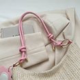 thumbnail image 2 of Paja Verano para Mujer Correa PU Bolsas Tejidas Con Flores para Las Axilas para El (rosa), 2 of 9