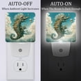 thumbnail image 2 of Sea horse LED Square Night Lights for a Bright and Stylish Ambiance - Ideal for Bedrooms and Hallways - Energy Efficient Plugin Lamps with Auto Sensor, 2 of 6