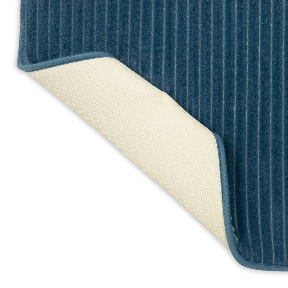 Mainstays Performance Quick Dry Memory Foam Bath Mat, Cool Water, 17" x 24"