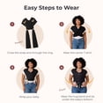 thumbnail image 6 of Momcozy Baby Wrap Carrier, Easy to Wear Infant Carrier Slings, Lightweight Adjustable Hands Free Baby Sling, for Newborn to Toddler 8-35 lbs, 6 of 10