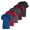 Set 9, variant on 5 Pack: Men’s V-Neck Dry-Fit Moisture Wicking Active Athletic Tech Performance T-Shirt