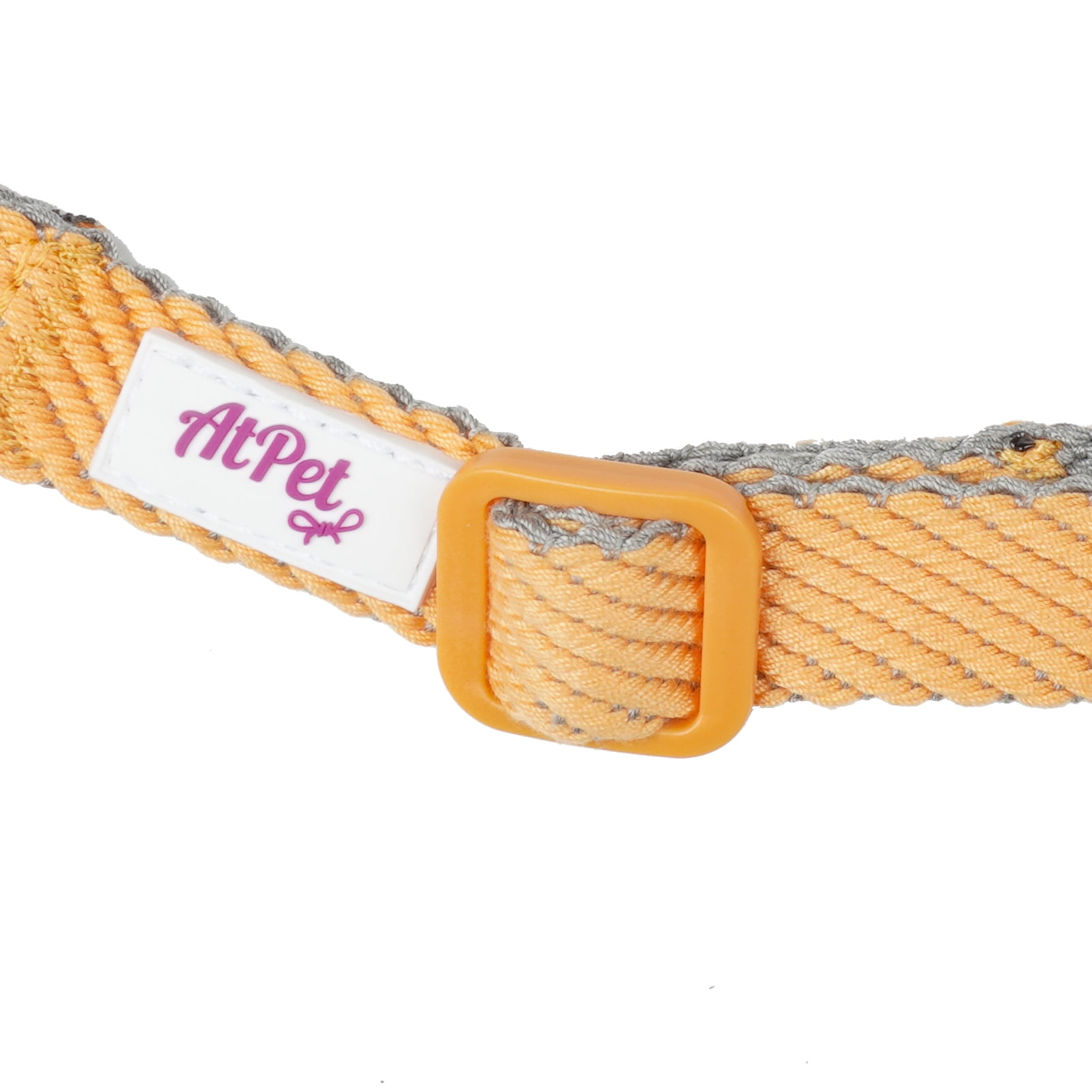 AtPet Limitation Cotton Webbing Quick Fit Adjustable Solid Color Step In Dog Harness, Small, Yellow