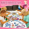 thumbnail image 3 of Giant Coloring Poster 30 x 72 Inch Mermaid Large Coloring Poster Tablecloth for Birthday School Classroom Home Party Decorations 2Pcs, 3 of 6