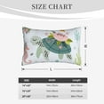 thumbnail image 6 of Daiia Turtle and Sea Life Bedding Waterproof Pillow Protector Zippered Queen – Bed Bug Proof Pillow Encasement-14"x20", 6 of 9