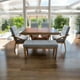thumbnail image 4 of Comedor gris para 6 personas de madera de parota, 4 of 9