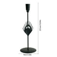 thumbnail image 3 of AuroraX Metal Tall Taper Candle Holder Black Candlestick Holders Elegant Vintage Romantic Rustic Decorative Candle Stand Valentines Day Table Centerpieces Dining Wedding Decor, 3 of 6