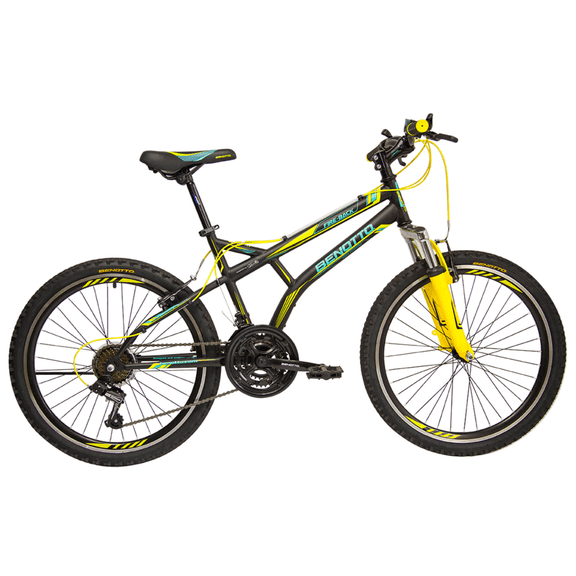 Bicicleta BENOTTO Montaña FIRE BACK R24 21V Shimano negro Unitalla