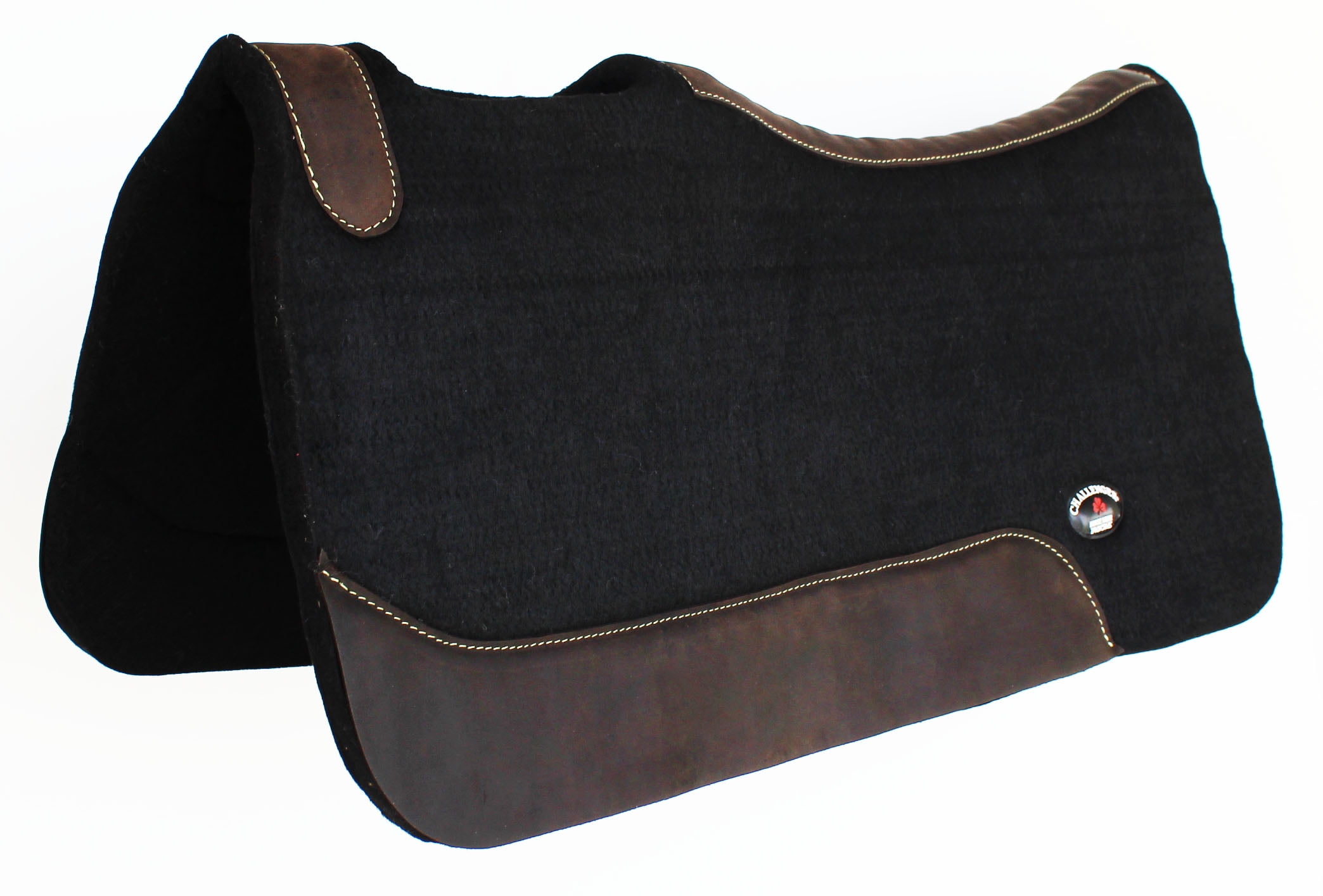 Thick Horse SADDLE PAD Western Contour Wool Felt Therapeutic 3981