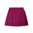 thumbnail image 3 of Women's Pleated Tennis Skirt With Pocket Shorts Women's High Waist Lightweight Sports Skirt Womens Denim Skirt Leather Mini Skirt Womens Skirts Knee Length Plaid Skirt for Women Crib Skirt Pleated, 3 of 3
