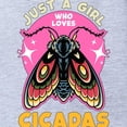thumbnail image 2 of CafePress - Cicadas Just A Girl Who Loves Cicadas Entomology - Cute Infant Baby Football Bodysuit, 2 of 3