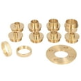 thumbnail image 6 of 11Pcs/Set Brass Template Router Guides Kit with Lock Nut Adapter Router Accessory, 6 of 8