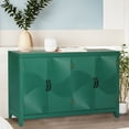 thumbnail image 5 of MDQMD 59'' Carved Green Sideboard,Modern Buffet Cabinet with Storage for Living Room,Fluted Sideboard with Metal Handle Metal Handle, 5 of 8
