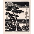 thumbnail image 3 of Bernard Essers 20x24 Black Modern Framed Museum Art Print Titled - Coast at Saint-Raphael (1930), 3 of 5