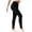 Black, variant on AHTJRT Womens High Waist Ribbed Leggings Stretchy Slim Fit Thermal Athletic Pants Hip Lift Athletic Pants Soft Elastic Tummy Control Sport Workout Trousers