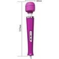 thumbnail image 2 of Tutuviw 10 Speeds Wired Powerful Handheld Electric Back Massager with Strong Vibrations, Personal Therapy Massager for Muscle Aches, Sports Recovery, Body Pain (Purple), 2 of 6
