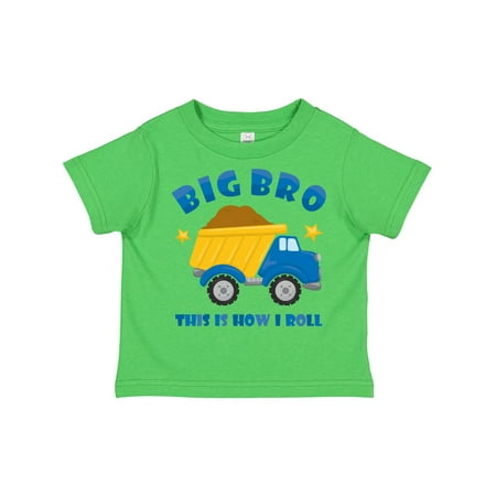 

Inktastic Dump Truck Big Bro Gift Toddler Boy Girl T-Shirt