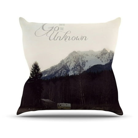 Kess InHouse Robin Dickinson Go Into the Unknown Indoor/Outdoor Throw Pillow