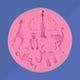 thumbnail image 4 of Molde de silicona para fondant con forma de animal, molde para hacer gelatina de chocolate y caramelo, molde para decoración de tartas y cupcakes (rosa), 4 of 4